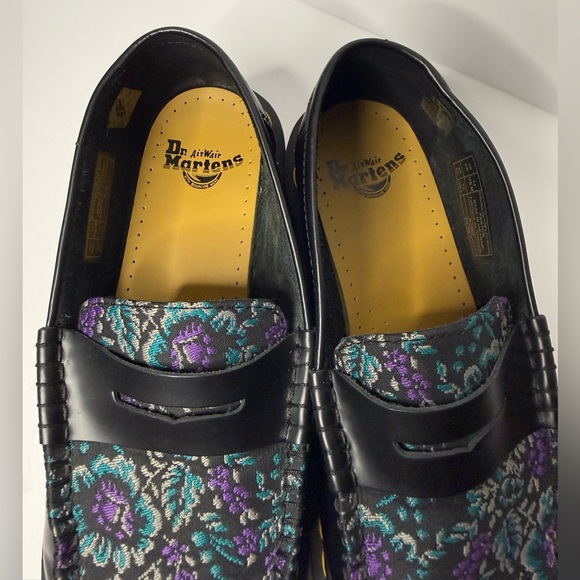 Dr. Martens Floral Brocade Penny Loafers Men’s Size 11 Women’s Size 12 - Picture 5 of 10